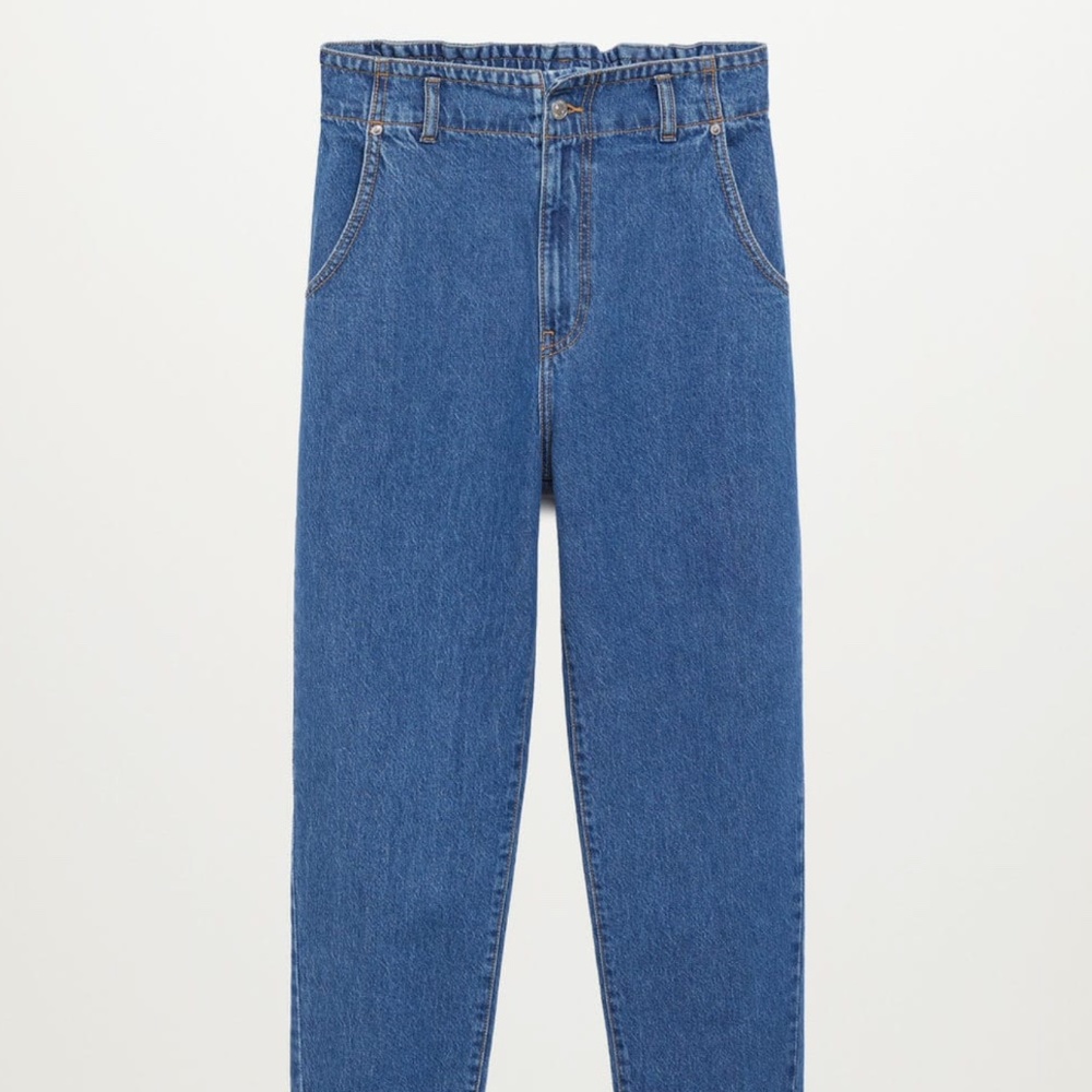 Mango High-Waist Straight Leg Slouchy Jeans - Picture 2 of 12